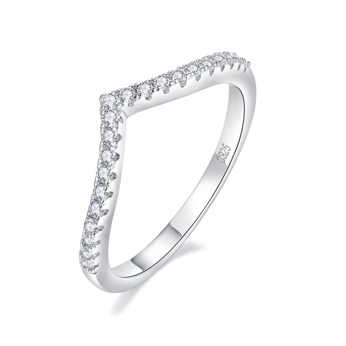 Princess V Pave Band