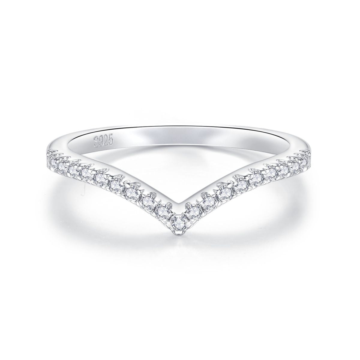 Princess V Pave Band